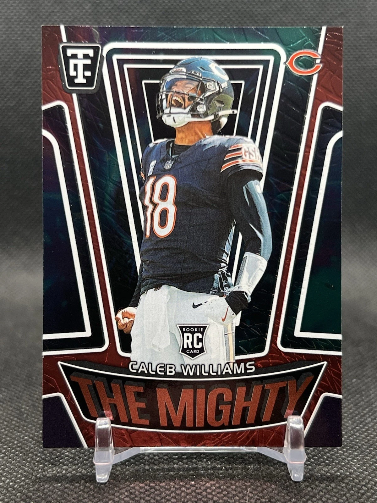 Caleb Williams Panini Totally Certified the Mighty #17 Mirror Red