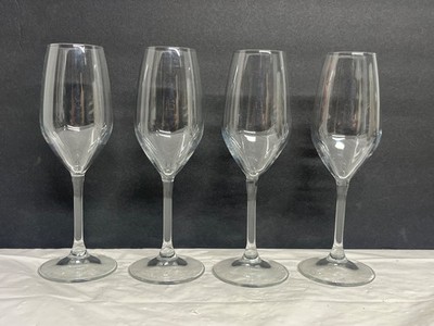 Bormioli Rocco Wine Champagne Glasses Set of 4 Clear Glass 8 oz Made in Italy
