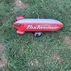 Vintage Budweiser Beer Inflatable 30" Blimp Bud One Airship Advertising Blow Up