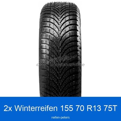 2-er Satz 155/70 R13 75T Winterreifen Apollo Alnac 4G Winter 3PMSF | 57950