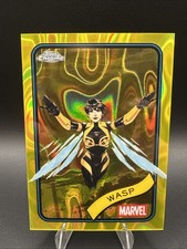 2025 Topps Chrome Marvel Wasp Yellow Lava Refractor #113