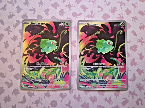 Bulbasaur 133/132 Me01: Mega Evolution Illustration Rare x2
