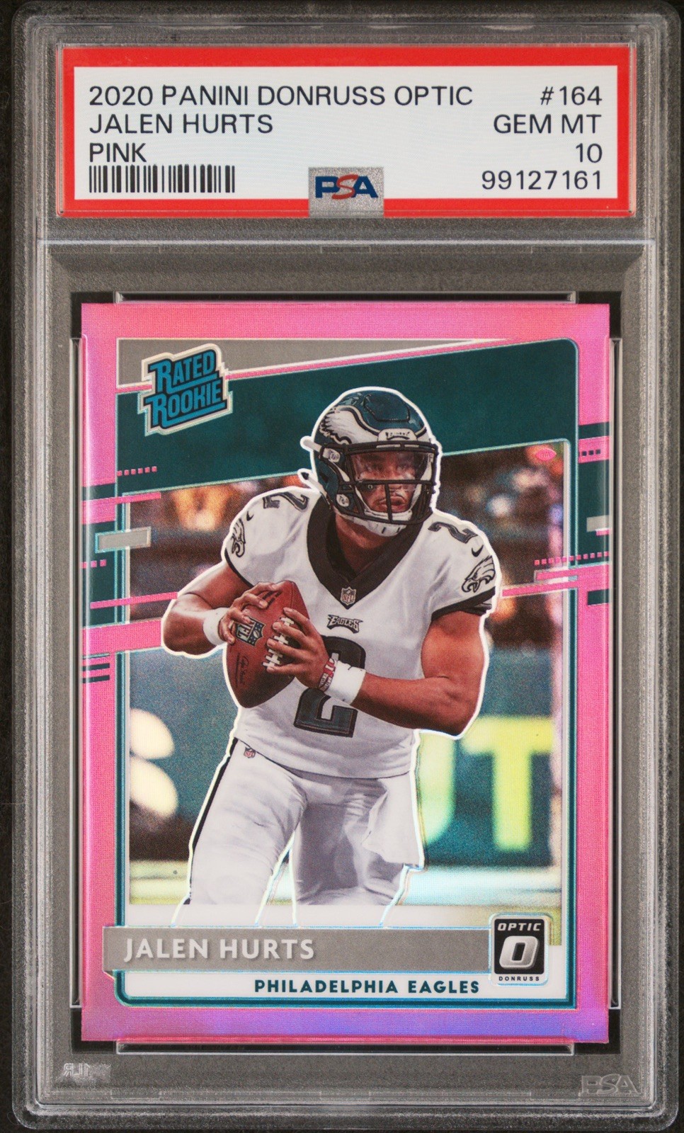 Jalen Hurts Panini Donruss Optic #164 Pink