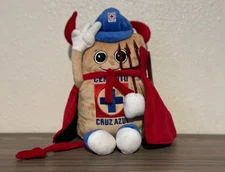 OFFICIAL CRUZ AZUL MASCOT COSTALITO CRUZAZULITO STUFFED TOY LIGA MX HALLOWEEN