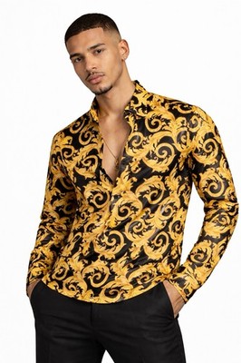 versace black and gold dress shirt Melody Bone Eyelet Midi Dress main image 0
