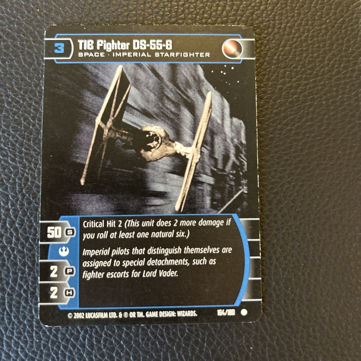 2002 Star Wars: TCG A New Hope TIE Fighter DS-55-6 #164/180 | eBay