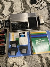 Vintage Computer Texas Instrument TI 99/4 Computer power supply, cables, games