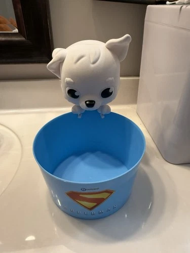 Superman Super-Pets Krypto Collectible Figure with Blue Bowl