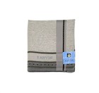 MEN LANVIN HANDKERCHIEF COTTON ART CLASSIC GRAY GEOMETRIC POCKET SQUARE 18"