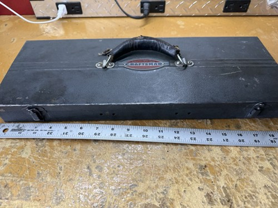 #ad Craftsman Circle U 1 2” Drive Socket Set w Metal Box Speed Handle Extensions $79.99