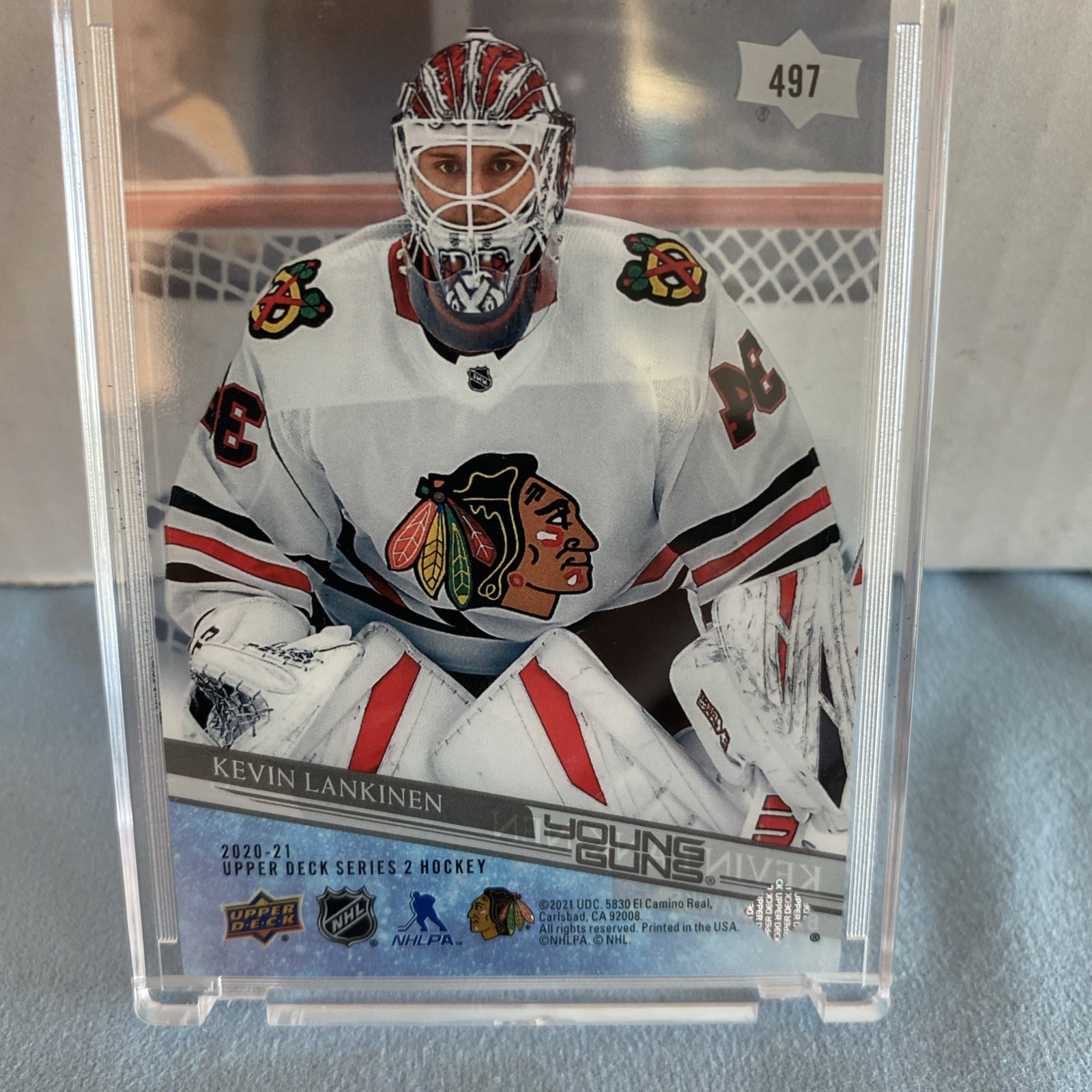 2020-21 UPPER DECK YOUNG GUNS KEVIN LANKINEN RC # 497 CLEAR CUT. 3329