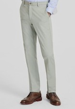 Michael Kors Men's Green Classic-Fit Stretch Flat-Front Dress Pants Size 38W 30L