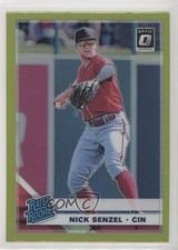 2019 Panini Donruss Optic Rated Rookies Lime Green Prizm Nick Senzel #89 sh7