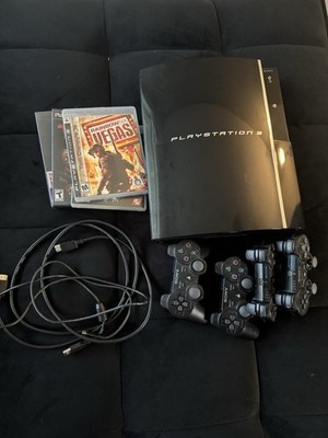 Sony PlayStation 3 PS3 CECHE01 74GB Backwards Compatible Console Bundle