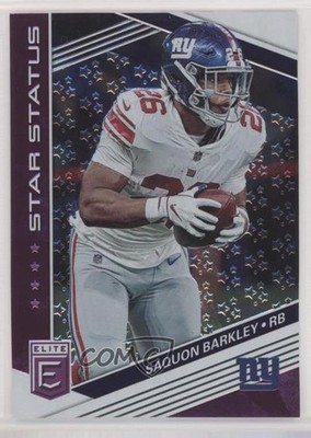 2019 Panini Donruss Elite Star Status Purple 24/75 Saquon Barkley #SS-7 o7m