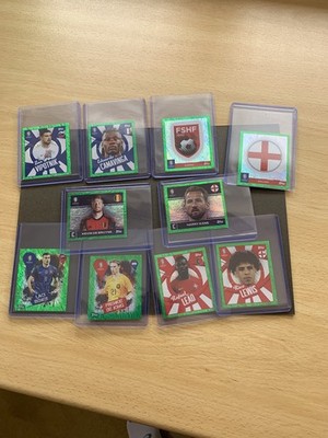 Topps Euro 2024 Sticker Restposten Konvolut 10 Rare Green GREEN Parallels alle Mint 