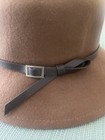 NINE WEST Brown Cloche Trench Hat (100% Wool) w/Band/Buckle -One Size First Most — photo 9