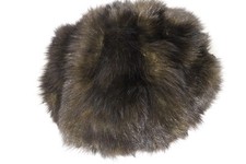 Vintage Genuine Dark Brown EASTERN MUSKRAT Fur Women's Hand Warmer MUFF 2  24 