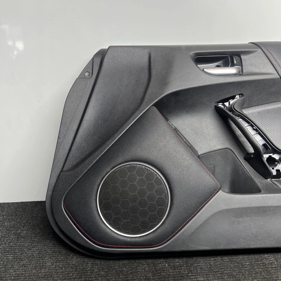 ☑️2015 SCION FRS FR-S BRZ RIGHT PASSENGER DOOR PANEL OEM LEATHER RED STITCH - Image 2 of 4