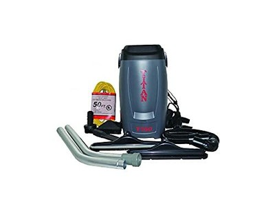 Titan Commercial T750 Backpack Vacuum Cleaner with 50' Cord - 6 Qt