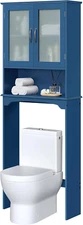 over the Toilet Storage Cabinet, Free Standing Toilet Rack with Adjustable Shelv