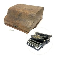 Original Case w/Key for Klein Adler Typewriter Vtg Antique Wood Schreibmaschine thumbnail