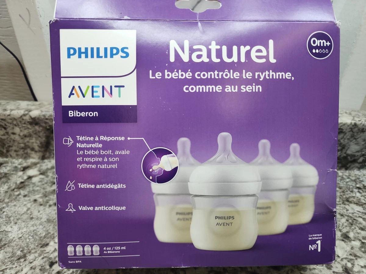 Philips Avent Natural Response Baby Bottle Pack of 4 4oz/125ml