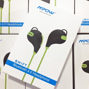 Mpow Swift Handsfree Bluetooth 4.0 Wireless Stereo Sport Sweatproof Earbuds  | eBay