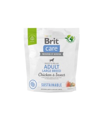 BRIT CARE Sustainable Adult Large breed große Rassen mit Huhn und Insekten 1kg