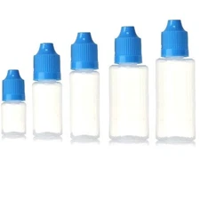 5ml 10ml 30ml 50ml Empty Plastic Squeezable Dropper Bottles Eye Liquid Droppers