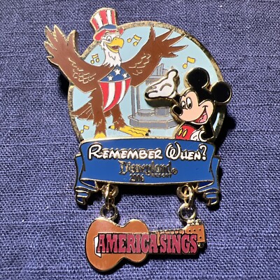AMERICA SINGS Mickey Sam Remember When Disney Surprise Pin