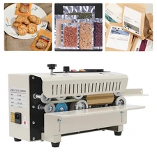 Automatic Continuous Band Sealer 600W Horizontal Bag Sealing Machine LED 110V