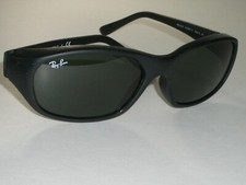 RAY-BAN ITALY RB2016 W2578 3N SLEEK MATTE BLACK G15 DADDY-O SUNGLASSES w/CASE