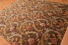8' x 9’9" Kalaty Hand Knotted 150 KPSI 100% Wool Oriental Area Rug Brown