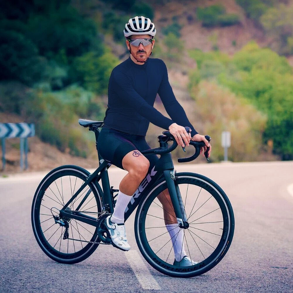 Autumn Pro Team Black Long Sleeve Jersey Race Cycling Jersey