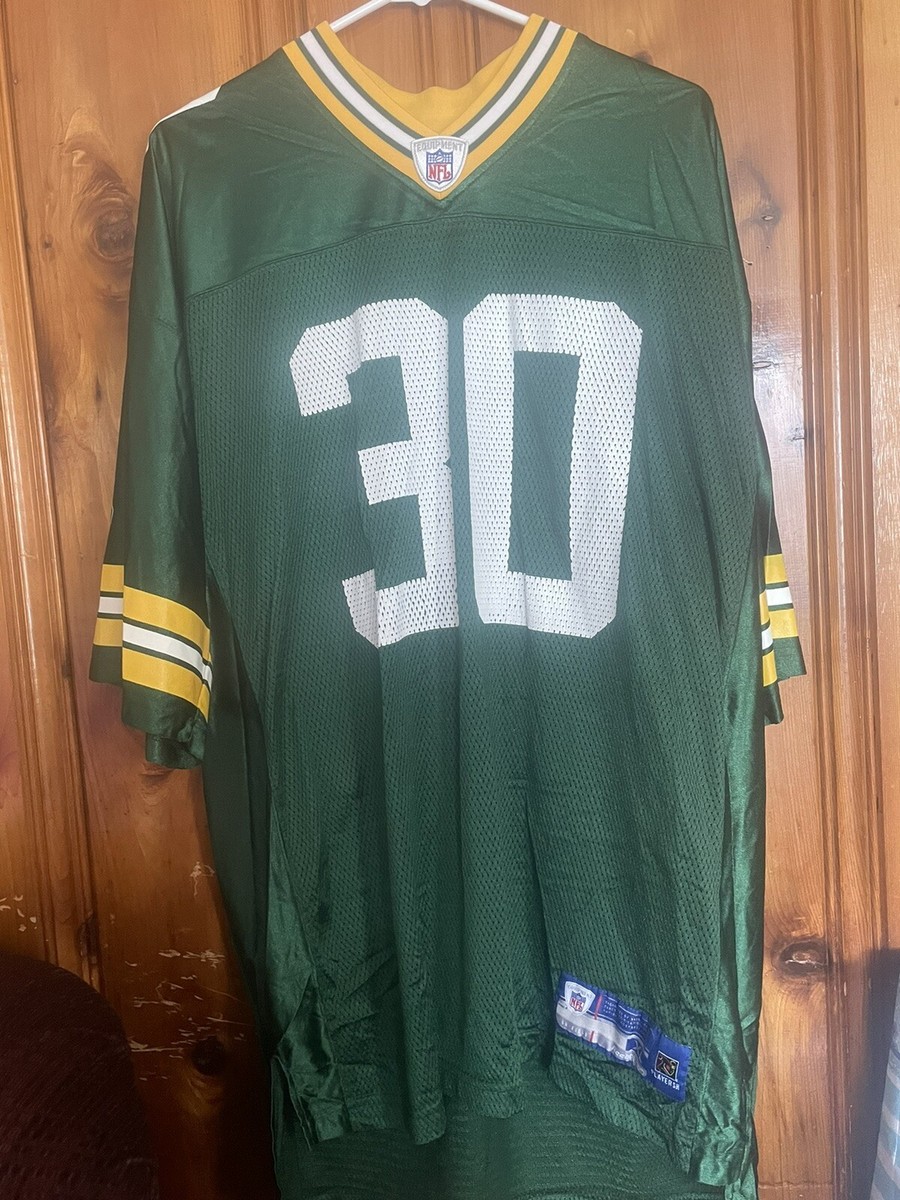 Vintage Reebok NFL Green Green Bay #30 Ahman Green Jersey Adult