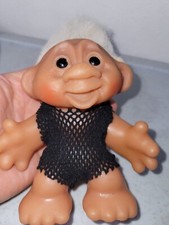 VINTAGE Playmate GIRL, Rare Black Eyes, Thomas DAM Troll Made In Denmark