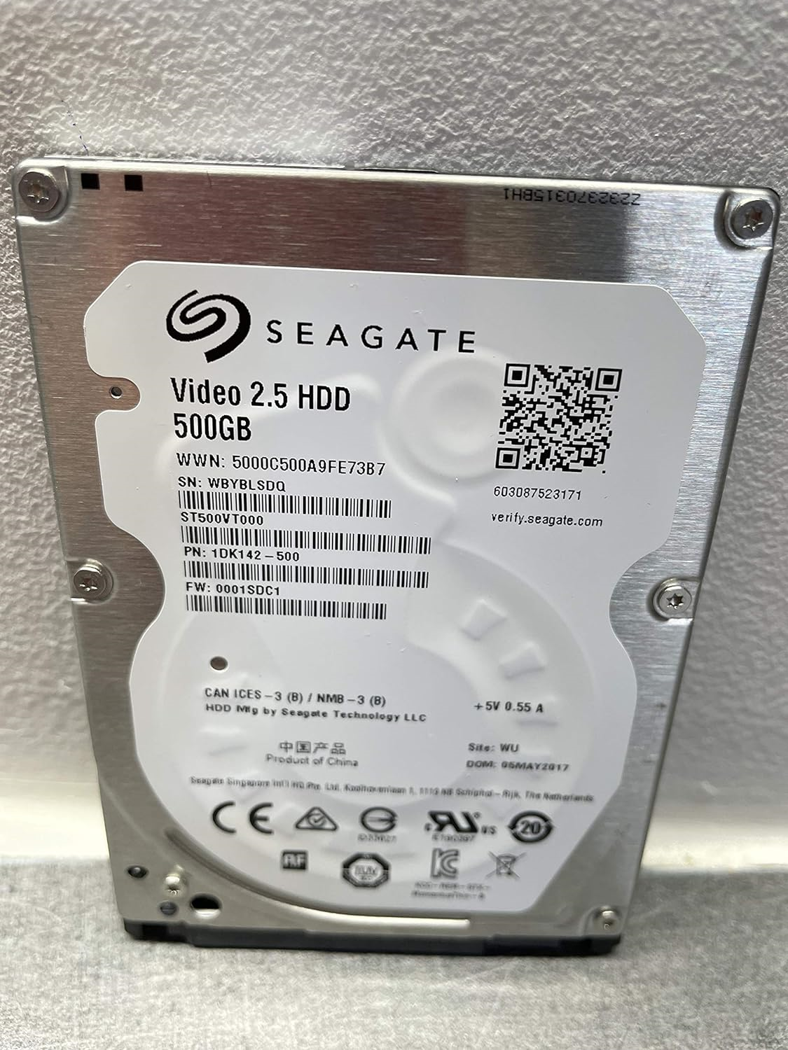 Seagate ST500VT000 Internal Hard Drive 500 GB 6.35 cm 2.5 Inch, 5400