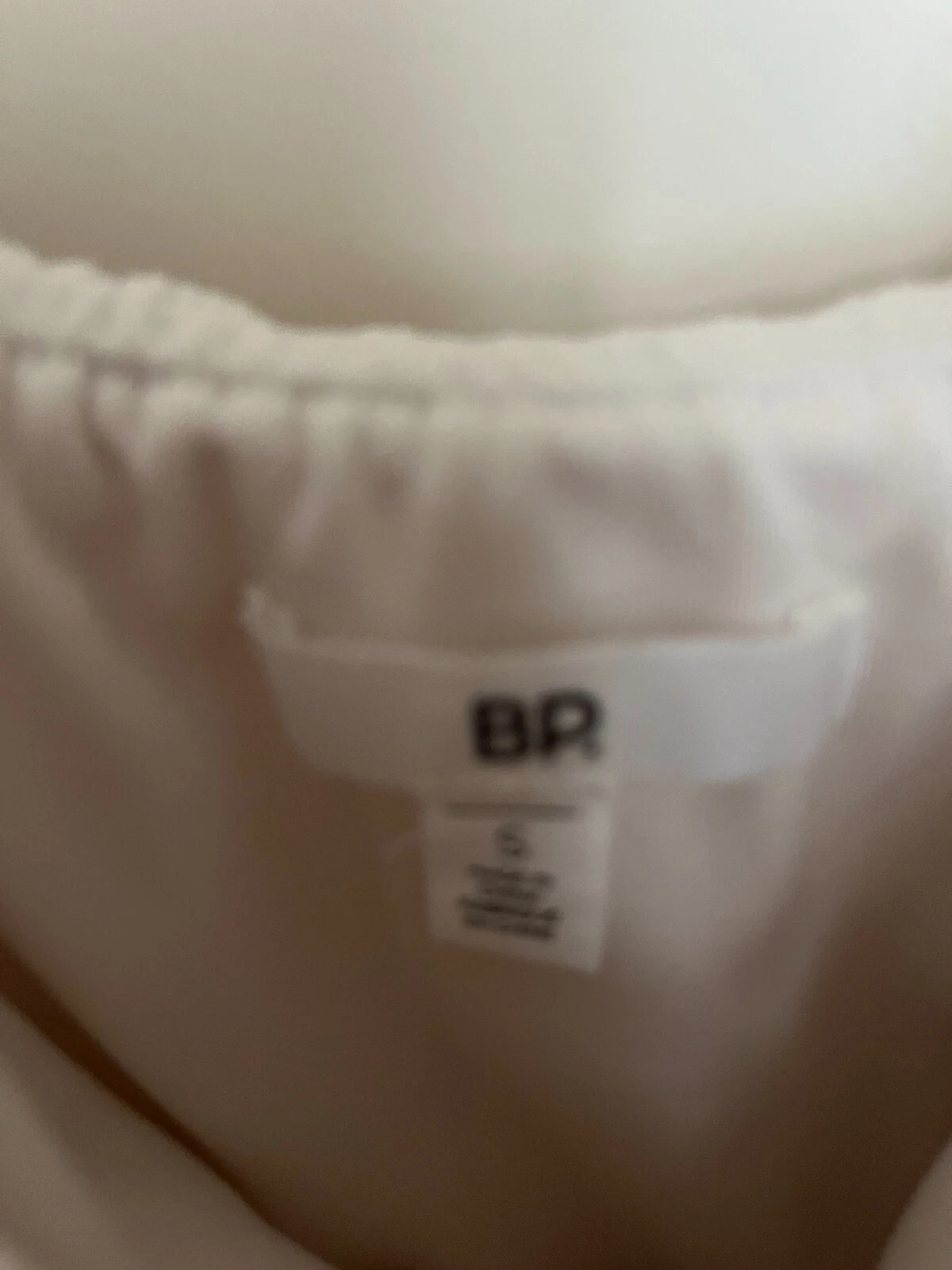 Abito da sole BR Off White a righe con spalle scoperte o meno donna taglia S EUC