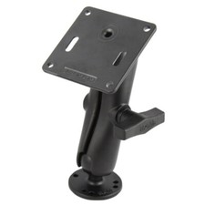 RAM 1.5" Ball Mount with Round Base, Socket Arm  Square 75mm X 75mm VESA Plate
