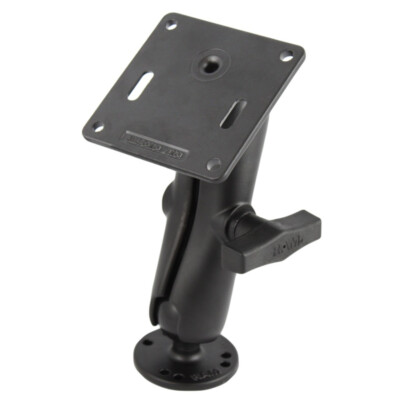 RAM 1.5'' Ball Mount with Round Base, Socket Arm & Square 75mm X 75mm VESA Plate