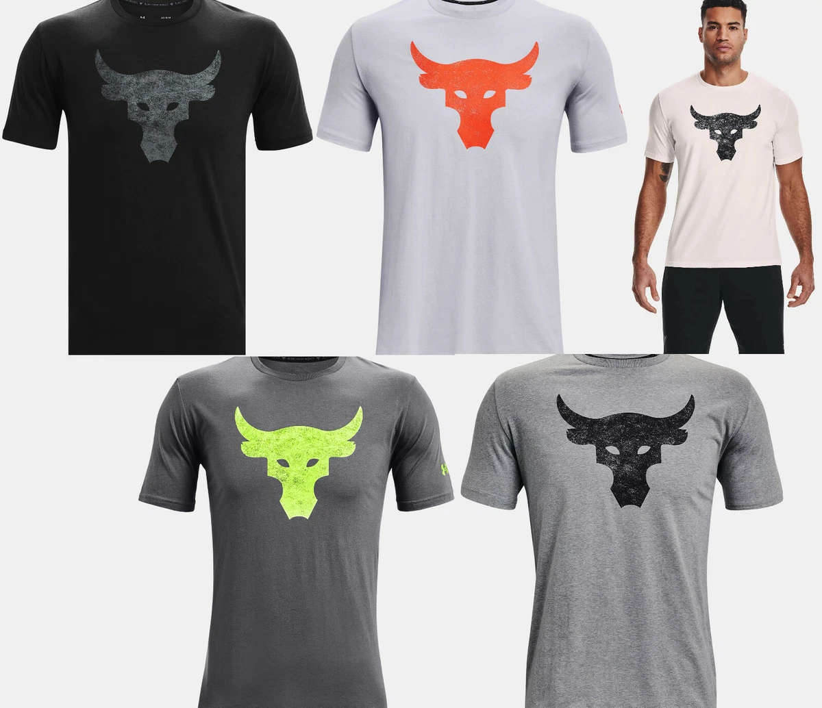 T-shirts Under Armour Project Rock Brahma Bull T-Shirt Blue Mirage