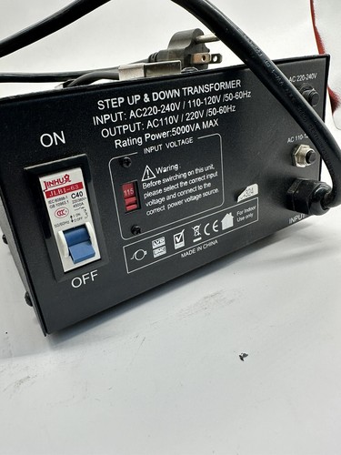 5000W ST-5000 Step Up Step Down Transformer 110V to 220V - Picture 7 of 13
