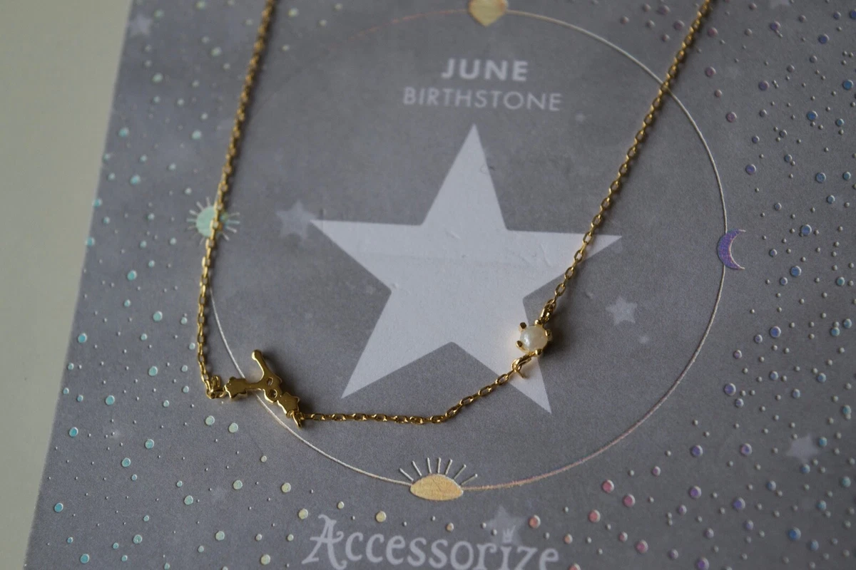 Accessorize birthstone hotsell necklace