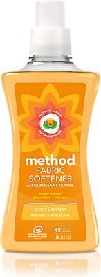 Method Fabric Softener; Ginger Mango; 53.5 Ounces; 45 Loads; 1 pack; Packaging M