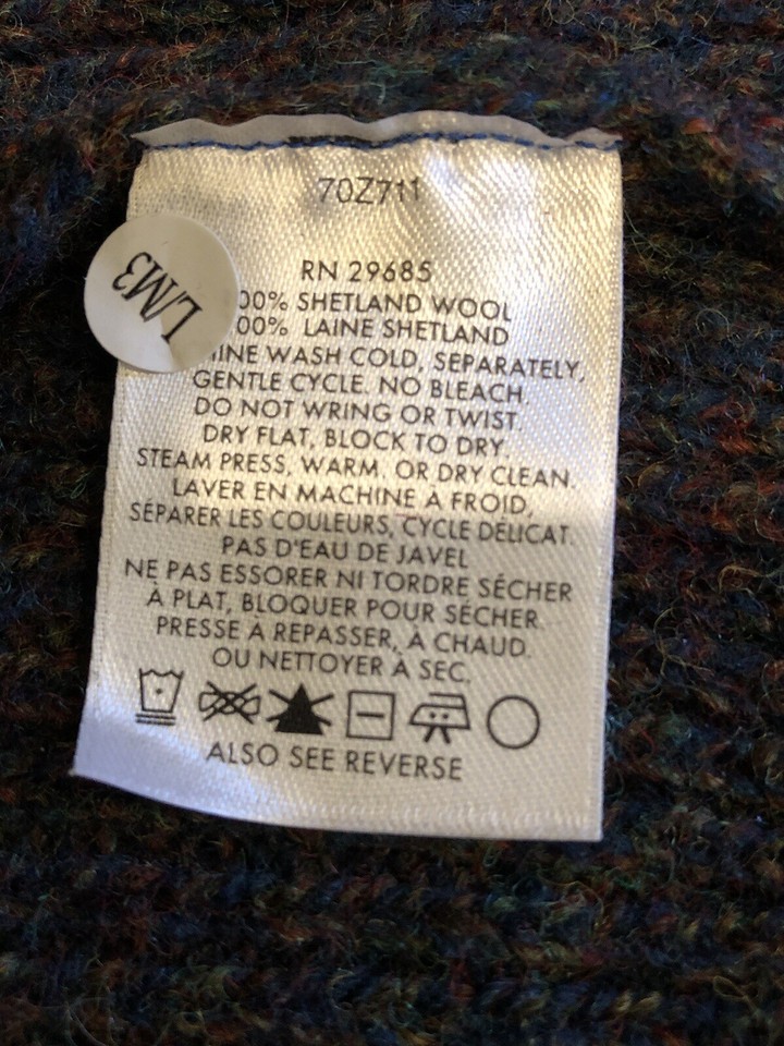 Pendleton Button Vest 100 Shetland Wool Mens Large RN 29685 eBay