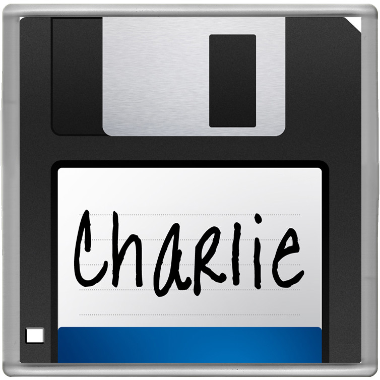 PERSONALISED 3.5"" FLOPPY DISK ACRYLIC COASTER RETRO BRAND-NEW NOVELTY GIFT