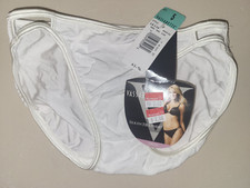 Vintage Vanity Fair White Double String Bikini Panties Size 5 New With Tags