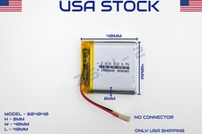 3.7V 1800mAh 804040 Lithium Polymer LiPo Rechargeable Battery USA STOCK