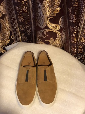 Men’s Frye Gabe Gorge Oxford Slip On Suede Sneakers in Copper FRYE 81200 Mens Gabe Gore Oxford Walking Shoe D US- Choose  main image 4